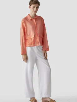 LCMT Blusen<Damen Bluse orange uni