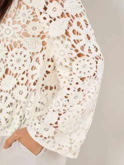 Damen Apricot Blusen><noscript><img width=