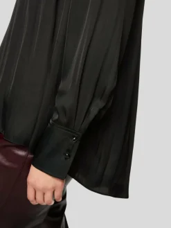 Marc Cain Blusen<Damen Bluse schwarz uni