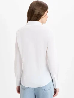 Marie Lund Blusen<Damen Bluse weiß uni