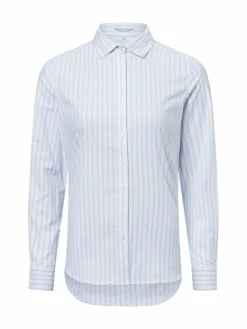 Marie Lund Blusen<Damen Bluse hellblau weiß gestreift