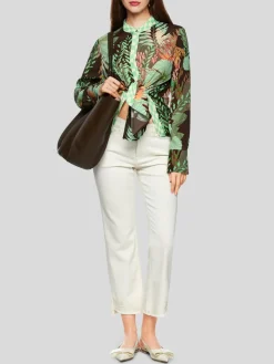 Marc Cain Blusen<Damen Bluse braun gemustert