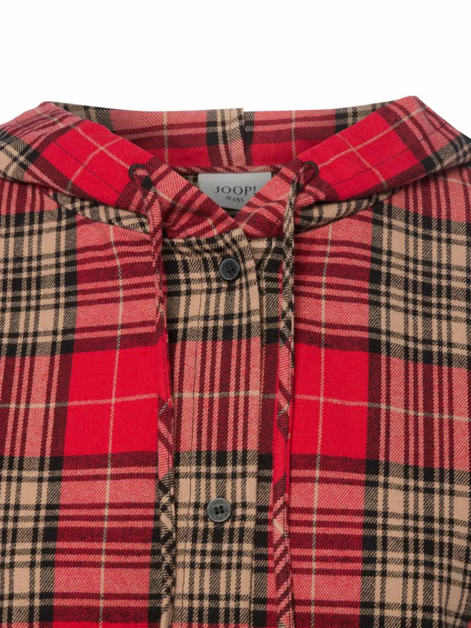 Joop Jeans Blusen<Damen Bluse - Bridget rot camel kariert