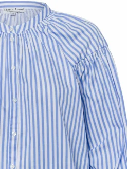 Marie Lund Blusen<Damen Bluse - Ronja blau weiß gestreift
