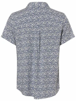 Franco Callegari Blusen<Damen Bluse - Samanta indigo weiß gemustert