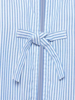 Marie Lund Blusen<Damen Bluse - Verona hellblau blau gestreift