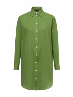 Franco Callegari Blusen<Damen Bluse mit Leinenanteil - Gudrun erbse uni