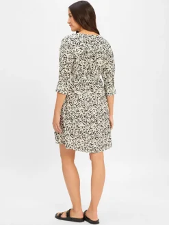 Msch Copenhagen Kleider<Damen Blusenkleid - MSCHJusia sand mehrfarbig gemustert