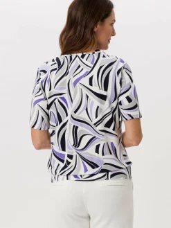 Frank Walder Blusen<Damen Blusenshirt mehrfarbig gemustert