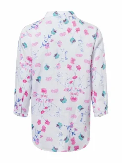 Franco Callegari Blusen<Damen Blusenshirt weiß rosa gemustert