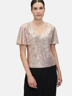 Vera Mont Blusen<Damen Blusenshirt beige uni