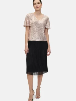 Vera Mont Blusen<Damen Blusenshirt beige uni