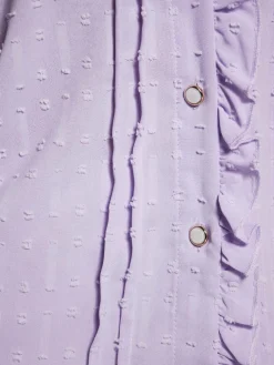 Faina Blusen<Damen Blusenshirt purple uni