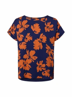 MAERZ Blusen<Damen Blusenshirt marine terra gemustert