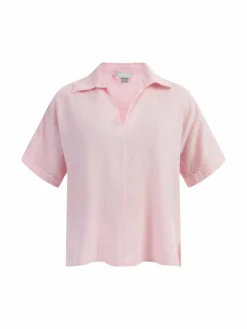 Usha Blusen<Damen Blusenshirt rosa uni