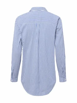 Marie Lund Blusen<Damen Blusenshirt weiß blau gestreift