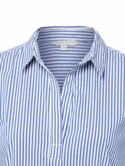 Marie Lund Blusen<Damen Blusenshirt weiß blau gestreift