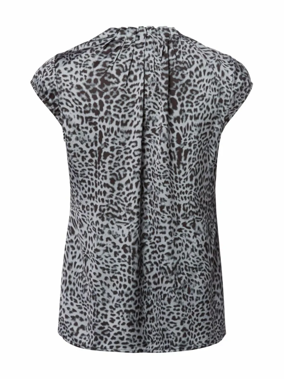 comma Blusen<Damen Blusenshirt grau gemustert