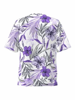 Frank Walder Blusen<Damen Blusenshirt mehrfarbig gemustert