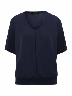 Frank Walder Shirts & Tops<Damen Blusenshirt marine blau uni