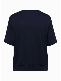 Frank Walder Shirts & Tops<Damen Blusenshirt marine blau uni