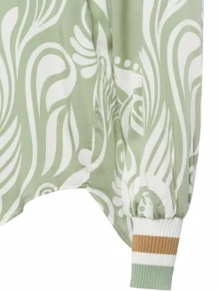 Franco Callegari Blusen<Damen Blusenshirt lind weiß gemustert