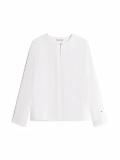 Tommy Hilfiger Blusen<Damen Blusenshirt ecru uni