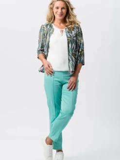 Frank Walder Blusen<Damen Blusenshirt ecru weiß uni