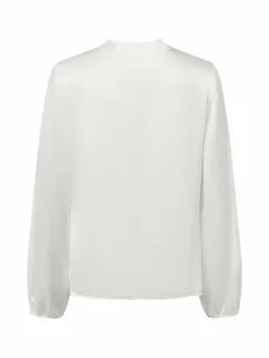 comma Blusen<Damen Blusenshirt ecru uni