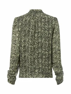 BOSS Orange Blusen<Damen Blusenshirt - Berodeo schwarz vanille gemustert