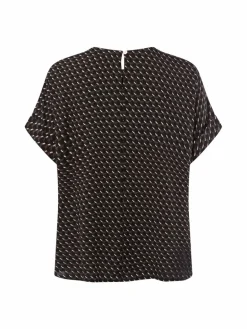 Opus Blusen<Damen Blusenshirt - Femka london schilf marine gemustert