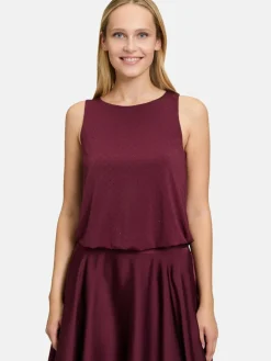 Vera Mont Blusen<Damen Blusentop bordeaux uni