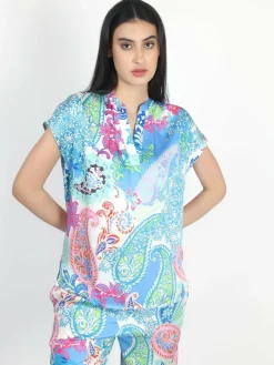 Vicci Germany Blusen<Damen Blusentop mehrfarbig gemustert