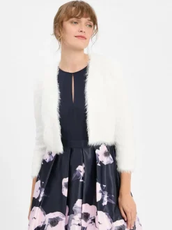 VM Pullover & Strickjacken<Damen Bolero weiß uni