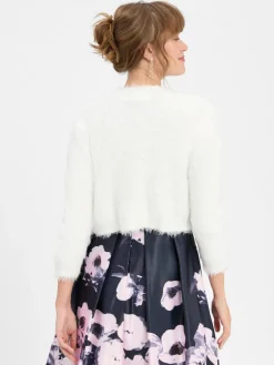 VM Pullover & Strickjacken<Damen Bolero weiß uni