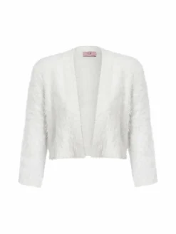 VM Pullover & Strickjacken<Damen Bolero weiß uni