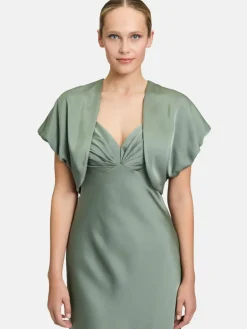 Vera Mont Blazer<Damen Bolero-Jacke grün uni