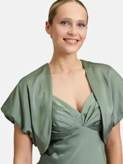 Vera Mont Blazer<Damen Bolero-Jacke grün uni