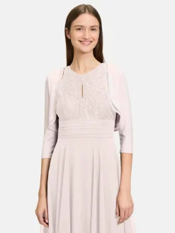 Vera Mont Pullover & Strickjacken<Damen Bolero-Jacke rosa altrosa uni