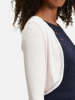 Vera Mont Pullover & Strickjacken<Damen Bolero-Jacke rosa altrosa uni