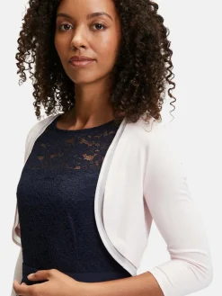 Vera Mont Pullover & Strickjacken<Damen Bolero-Jacke rosa altrosa uni