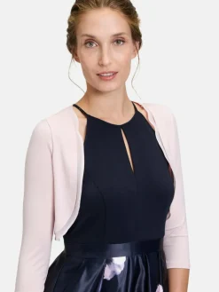 Vera Mont Pullover & Strickjacken<Damen Bolero-Jacke rosa altrosa uni
