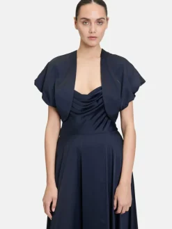 Vera Mont Blazer<Damen Bolero-Jacke marine blau uni