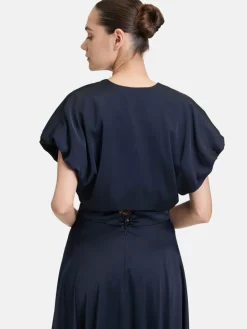 Vera Mont Blazer<Damen Bolero-Jacke marine blau uni