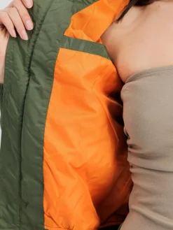 Alpha Industries Jacken & Westen<Damen Bomberjacke grün uni