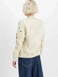 Alpha Industries Jacken & Westen<Damen Bomberjacke weiß uni