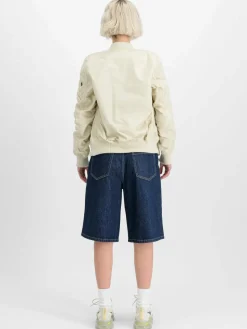 Alpha Industries Jacken & Westen<Damen Bomberjacke weiß uni