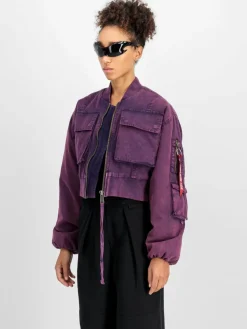 Alpha Industries Jacken & Westen<Damen Bomberjacke lila uni