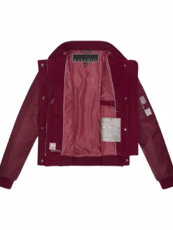 Navahoo Jacken & Westen<Damen Bomberjacke - Willstehaben 14 lila uni