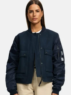 Navahoo Jacken & Westen<Damen Bomberjacke - Willstehaben 14 marine uni
